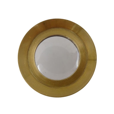 Lente d’ingrandimento su treppiede MAG-0015 con custodia in ottone, colore oro, possibilità di personalizzazione incisione, ideale come regalo per gioiellieri e filatelici, altezza 7 cm, ingrandimento x3