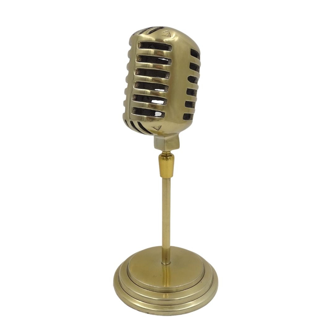 Statuetta microfono rétro - 92715B