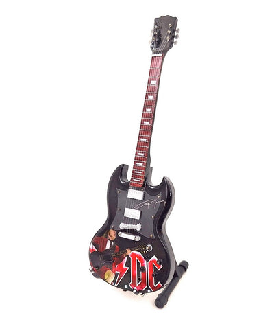 Mini chitarra - 24,5 cm – in stile Angus Young – MGT-8518