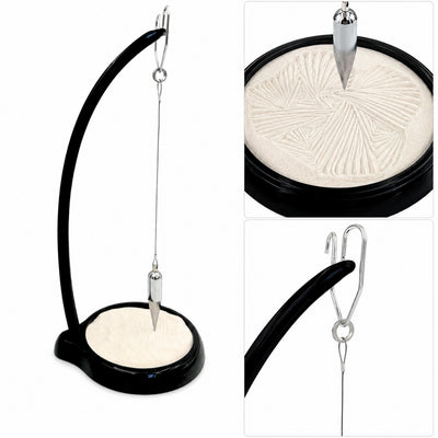 Pendolo di Sabbia Sand Pendulum con Incisione - Decorazione Ispiratrice 38 cm con Sabbia Cinetica
