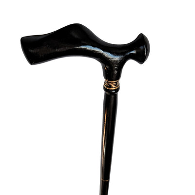 Elegante bastone da passeggio pieghevole con manico in metallo