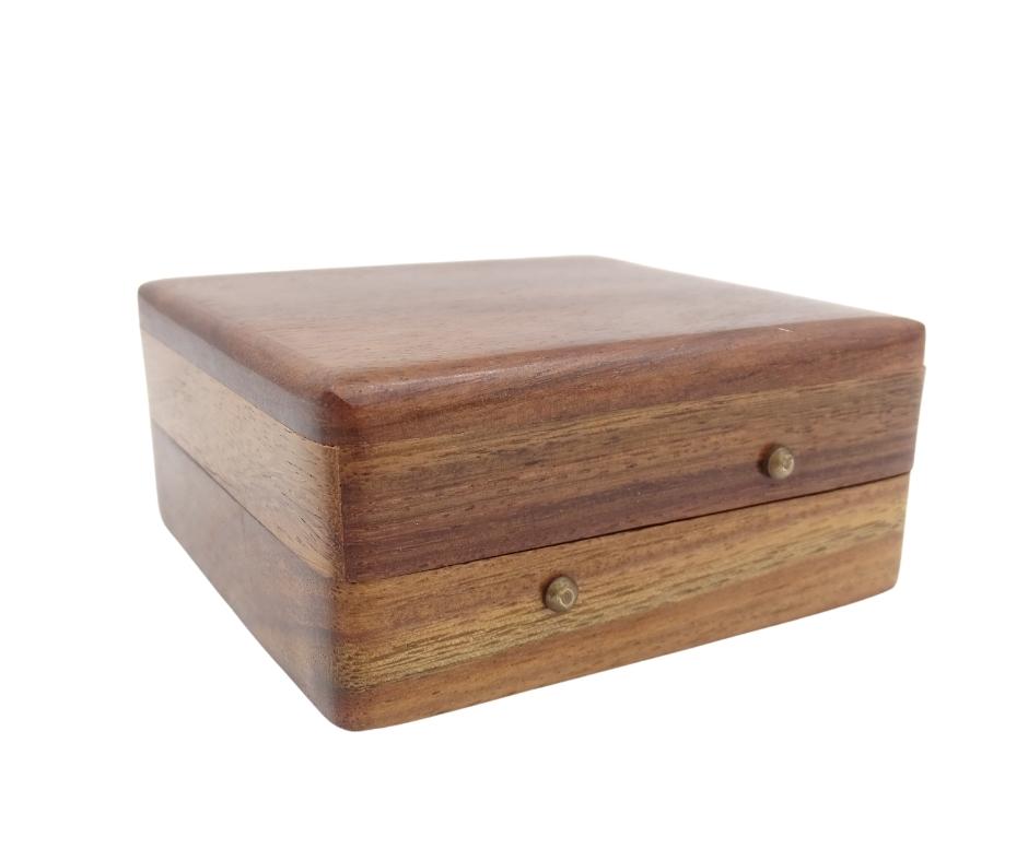 Bussola con Orologio Solare Gilbert in Custodia di Legno con Possibilità di Personalizzazione Incisa