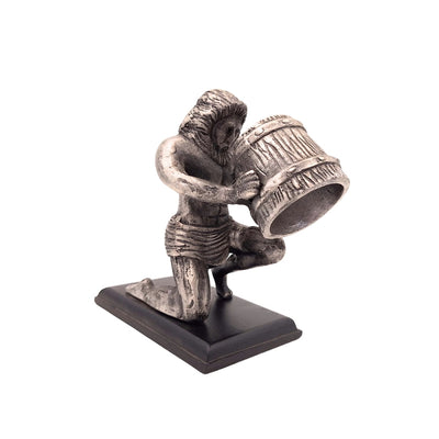 Figura decorativa Acquario AQU in alluminio, incisione personalizzata, ideale come regalo, altezza 18 cm, stile classico e art déco