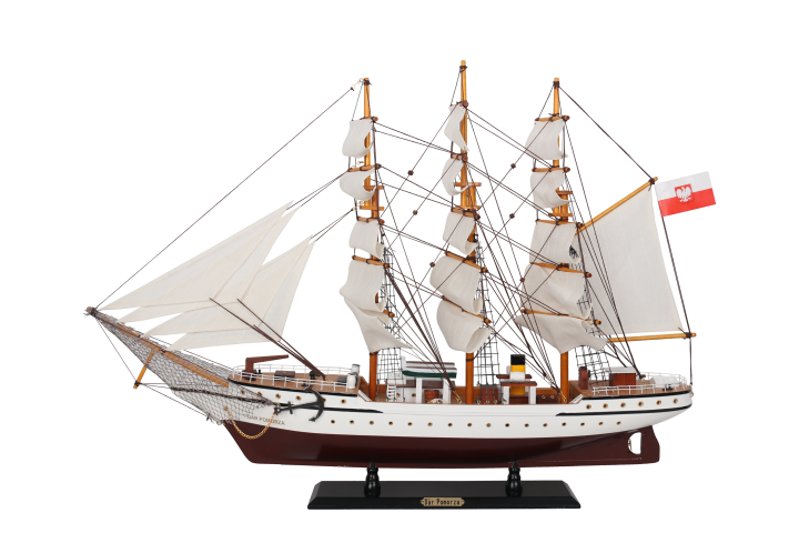 Modello di veliero Dar Pomorza 80cm - DARPOM80