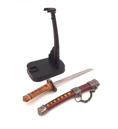 Katana - coltello per carta SW-199 con possibilità di personalizzazione con incisione, ideale come regalo, altezza 18 cm, fodero decorativo incluso