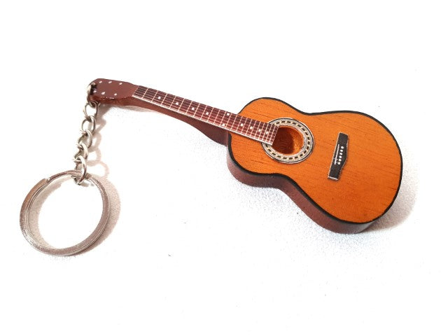 Portachiavi a forma di chitarra classica EGK-1143 in mogano con possibilità di personalizzazione tramite incisione