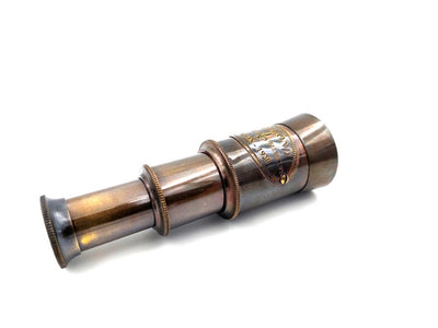 Piccolo cannocchiale retrò in ottone NC1600 con possibilità di incisione personalizzata