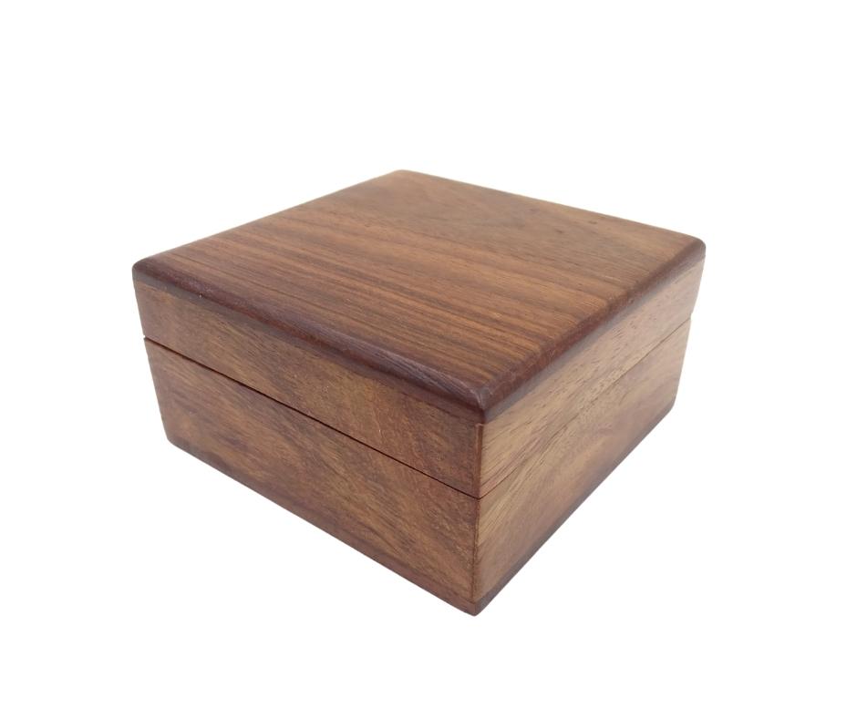 Bussola a Lente in Ottone CLEB in Scatola di Legno con Incisione