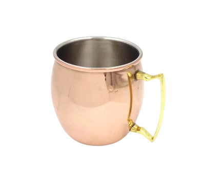 Bicchiere in rame in acciaio inox 304 da 500 ml con possibilità di incisione personalizzata - ideale come regalo - altezza 13,5 cm, colore rame, modello MM7012