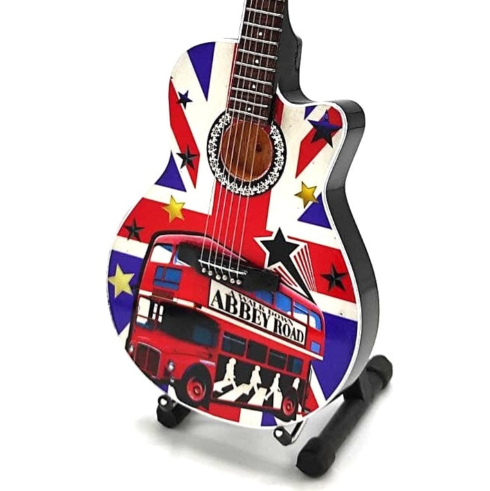 Mini chitarra da collezione The Beatles