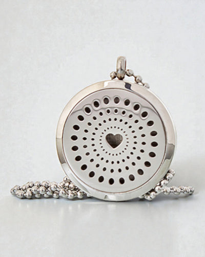 Celestia Heart – Collana per aromaterapia con cuore diamantato 30 mm