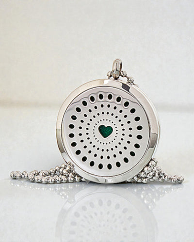 Celestia Heart – Collana per aromaterapia con cuore diamantato 30 mm