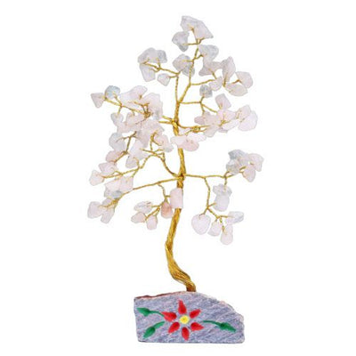 Albero di Quarzo Rosa con Pietre