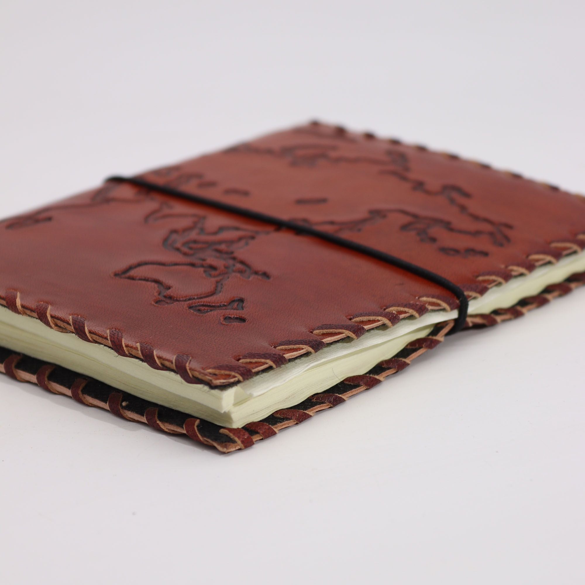 Diario di Viaggio in Pelle Light Tan 17x13 cm