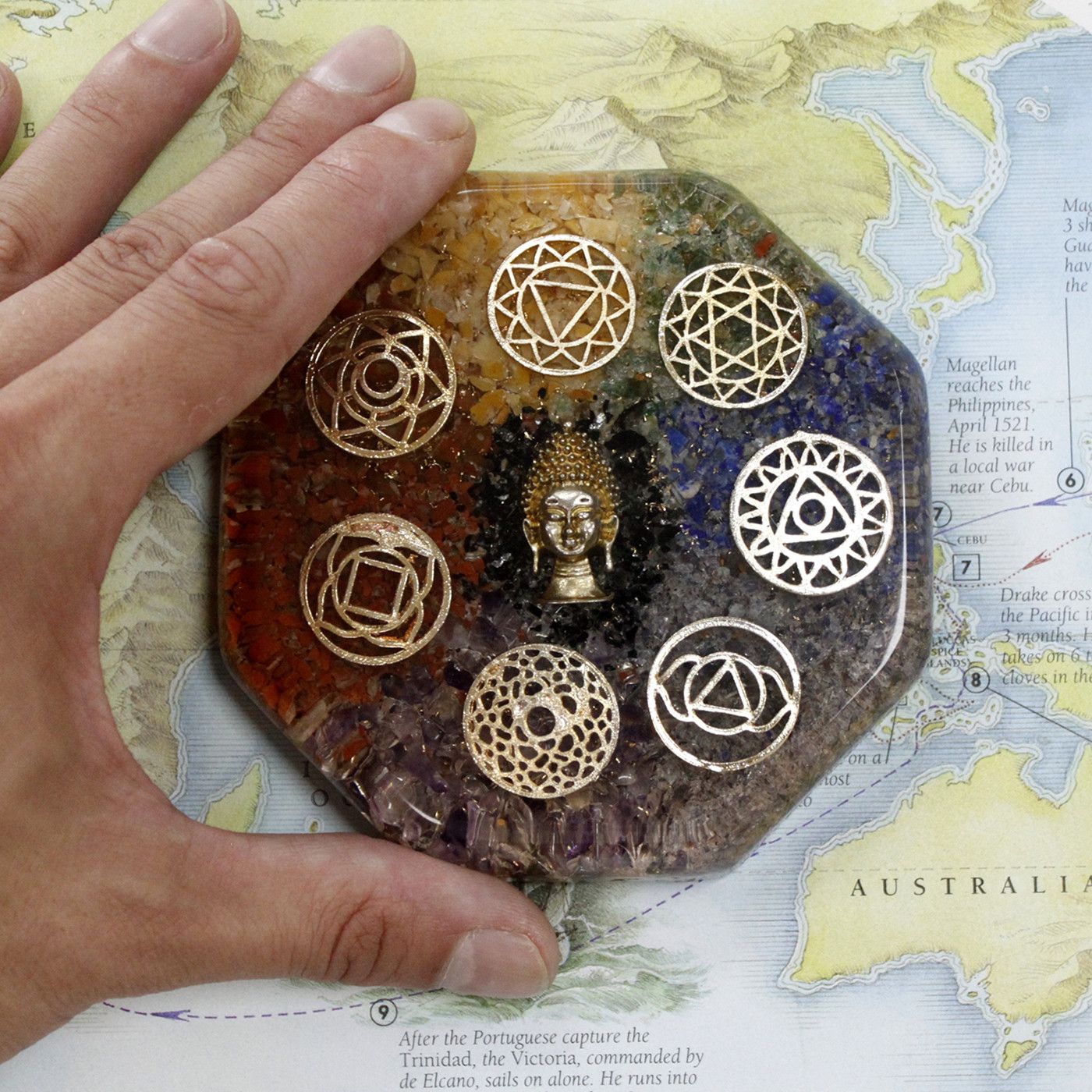 Pacchetto di Energia da Scrivania Orgonite - Chakra Buddha