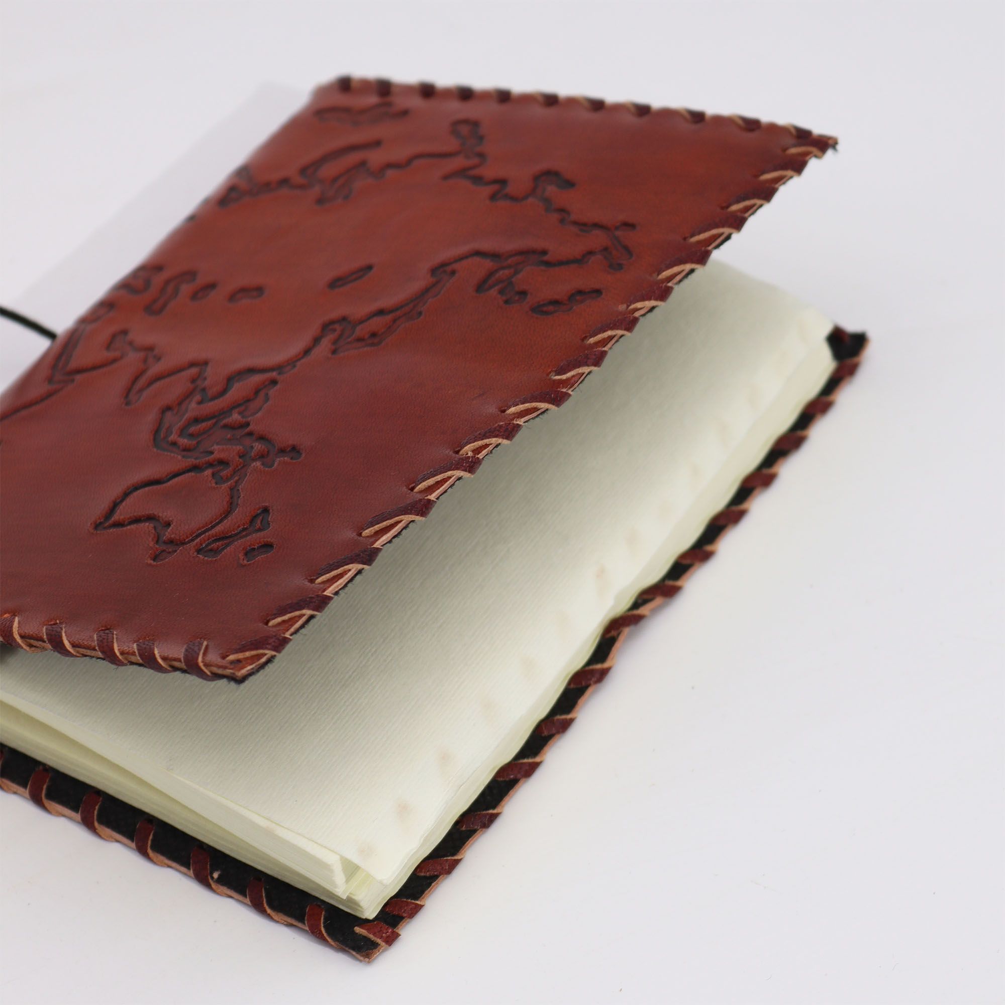 Diario di Viaggio in Pelle Light Tan 17x13 cm
