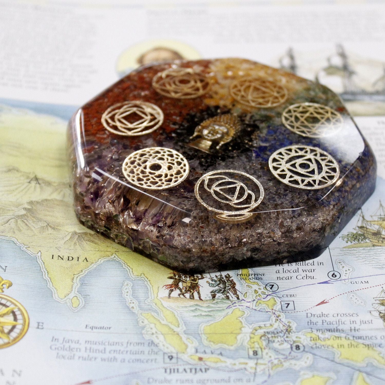 Pacchetto di Energia da Scrivania Orgonite - Chakra Buddha