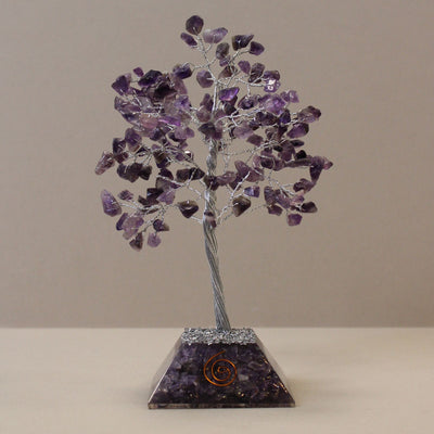 Alberello di ametista con base in orgonite