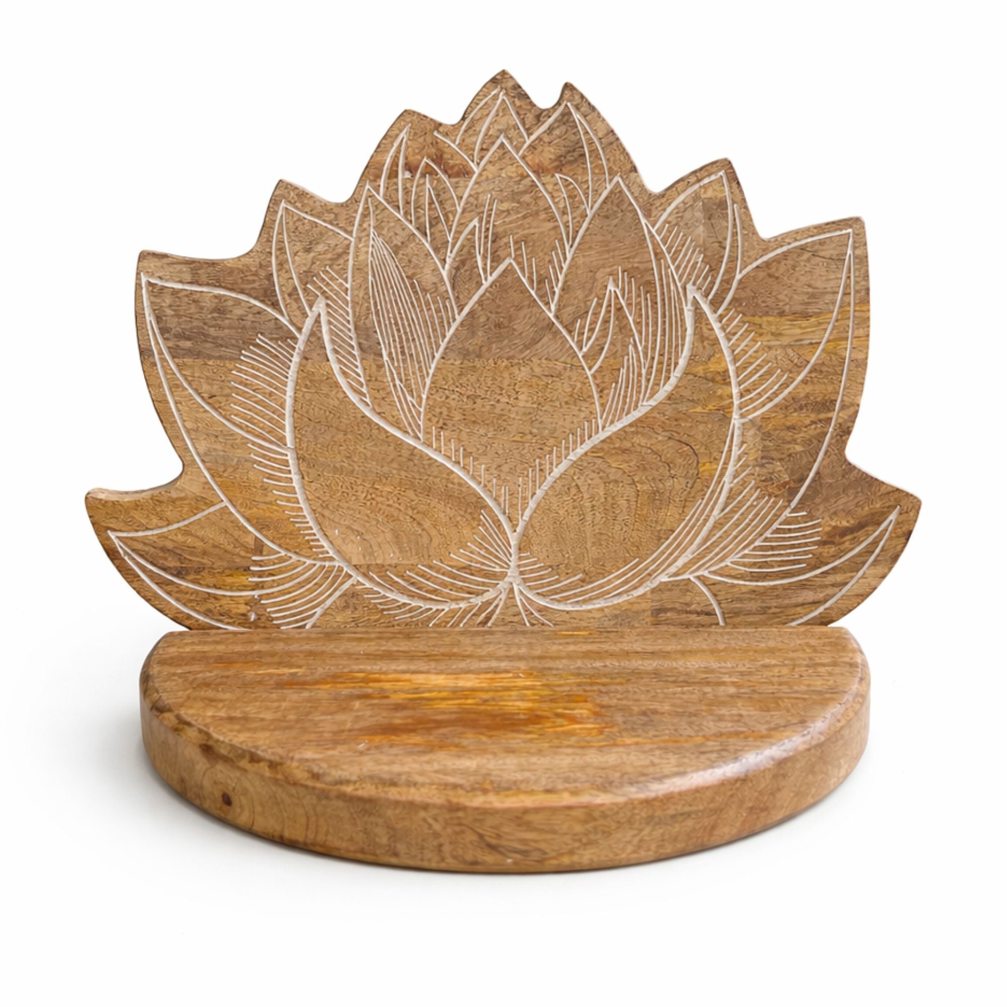 Mensola da parete Lotus effetto sbiancato
