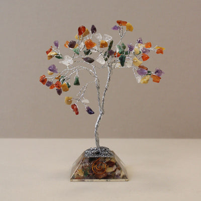 Albero magico di pietre con base in orgonite
