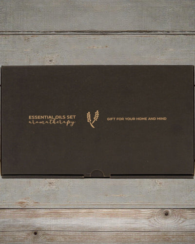 Armonia autunnale della natura – Set di lusso di 12 oli essenziali da 5 ml con contagocce