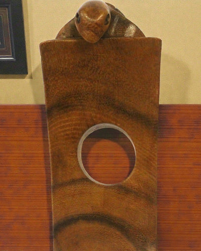 Tortu Equilibrio – Portabottiglie da vino autoequilibrante intagliato a mano a forma di tartaruga