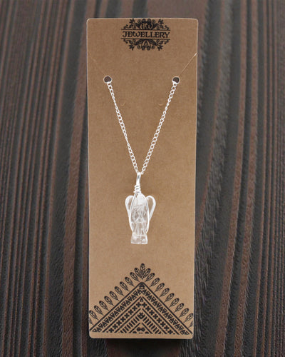 Cristallo Guardiano – Ciondolo Angelo Custode in Quarzo Ialino