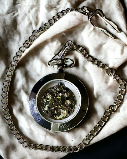 Orologio da Tasca Meccanico Esclusivo in Stile Retrò, Impermeabile - Eleganza per Ogni Occasione, con incisione