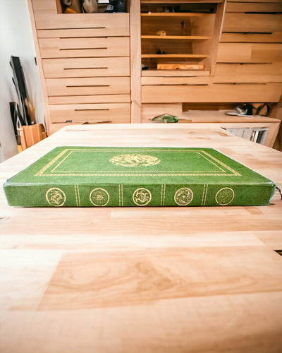 Taccuino Decorativo Verde con Motivo Drago - Ispirazioni Fantasy, con incisione