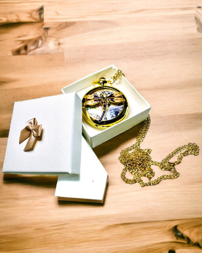 Orologio da Tasca Vintage Classico con Coperchio Trasparente