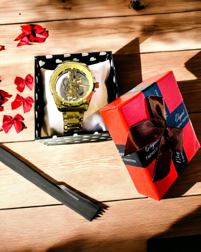 Orologio Sportivo da Uomo con Meccanismo al Quarzo Trasparente e Reversibile e Bracciale in Alluminio – Ideale come Regalo. Personalizzazione con Incisione