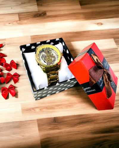 Orologio Sportivo da Uomo con Meccanismo al Quarzo Trasparente e Reversibile e Bracciale in Alluminio – Ideale come Regalo. Personalizzazione con Incisione
