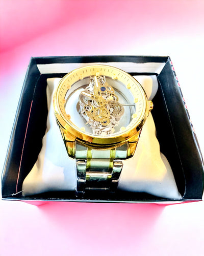 Orologio da Uomo al Quarzo "Vision Sport" – Doppio Lato Trasparente in Alluminio