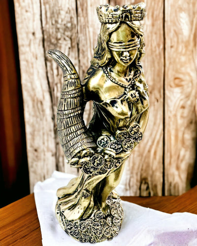 "Statua della Dea Abbondanza" - Statua Decorativa in Resina della Fortuna per Casa e Ufficio