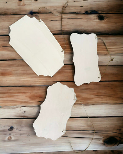 Ciondolo Decorativo in Legno Personalizzabile – Vari Formati