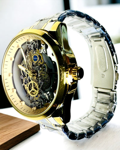 Orologio da Uomo al Quarzo "Vision Sport" – Doppio Lato Trasparente in Alluminio