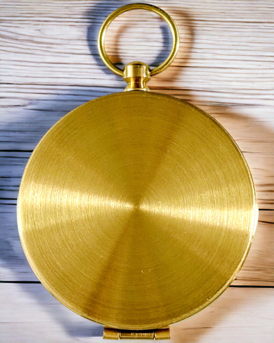 Bussola in Ottone Impermeabile con Effetto Luminoso - Essenziale per Escursioni e Campeggio, personalizzazione con incisione