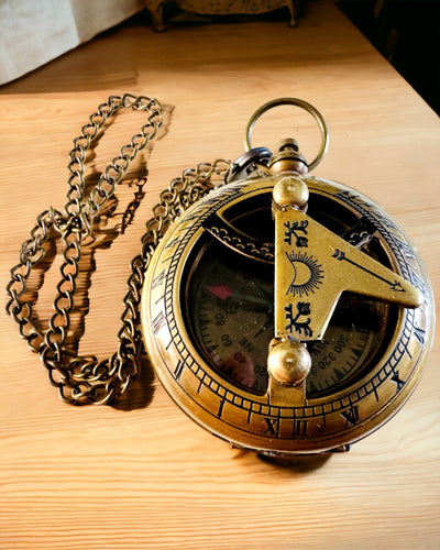 Bussola da Viaggio con incisione, personalizzazione – Artigianato degli Artigiani Indiani