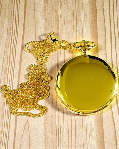 Orologio da Tasca in Stile Vintage Color Oro con Possibilità di Incisione