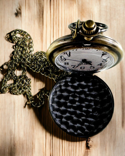 Orologio da tasca in stile vintage personalizzabile - oro spazzolato