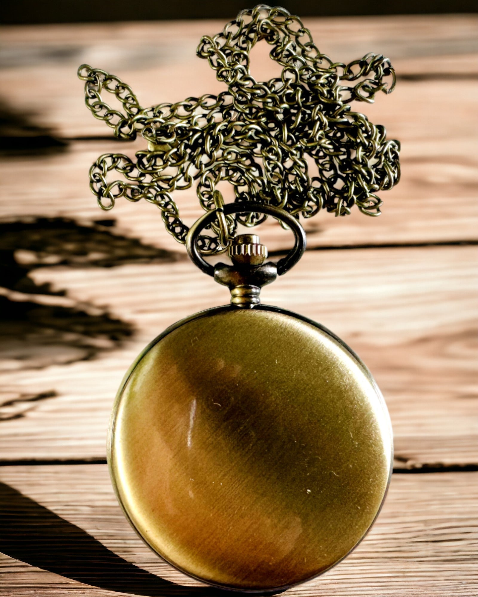 Orologio da tasca in stile vintage personalizzabile - oro spazzolato