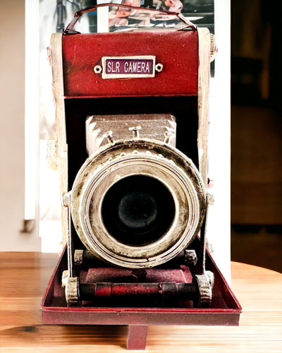 Vintage Vision: Fotocamera Decorativa Retrò con Opzione di Incisione