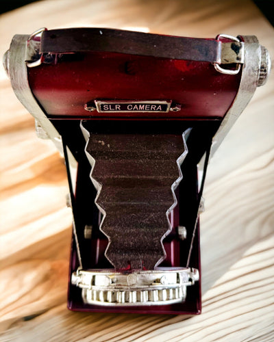 Vintage Vision: Fotocamera Decorativa Retrò con Opzione di Incisione