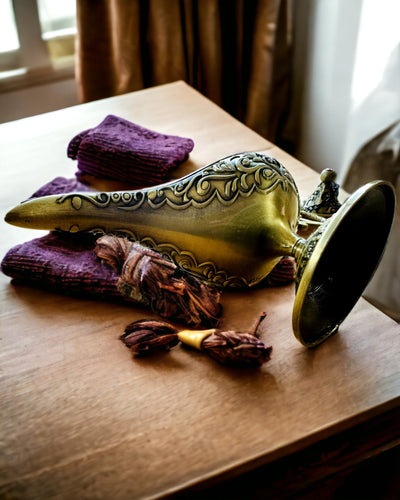 Lampada Magica di Aladino con Opzione di Incisione - Variante Oro Satinato