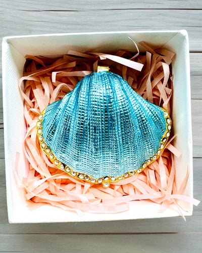 Skarbiec Wspomnień Muszelka - Cassetta per Gioielli con possibilità di personalizzazione con incisione, regalo