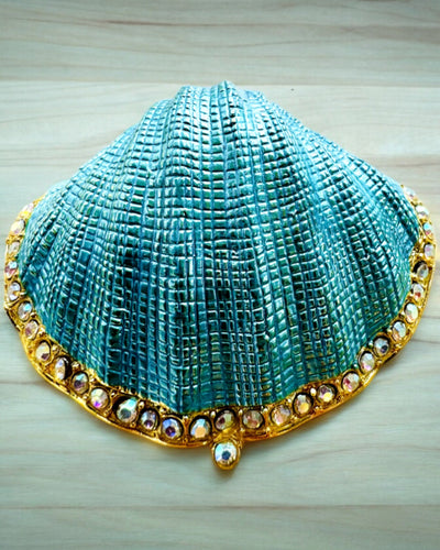 Skarbiec Wspomnień Muszelka - Cassetta per Gioielli con possibilità di personalizzazione con incisione, regalo