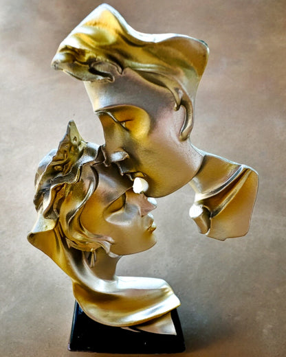Figurina "Eleganza in Pietra" colore argento - altezza 13,5 cm, Decorativa con Opzione di Incisione