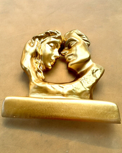 Figura "Złote Złączenie" - altezza 13,5 cm, Decorativa con Opzione di Incisione