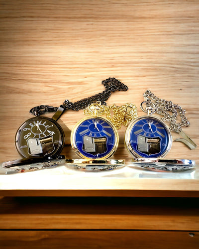 Orologio da tasca "Astrum Temporis" - Cornice nera. Possibilità di personalizzazione con incisione