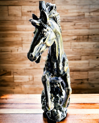 Noblesse - Statua, Scultura di Cavallo in Movimento - possibilità di personalizzazione con incisione per regalo
